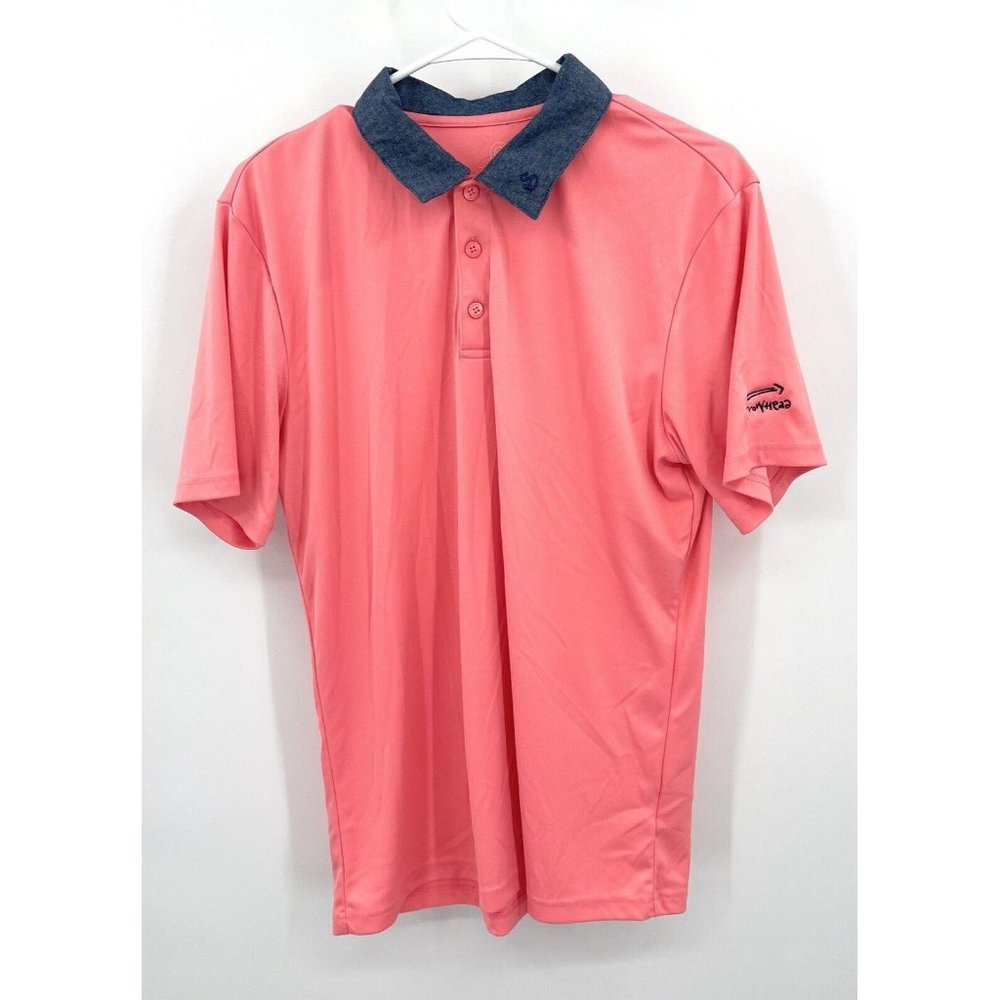 Swannies Polo Shirt‎ Mens M Pink Golf Shirt Arrowhead